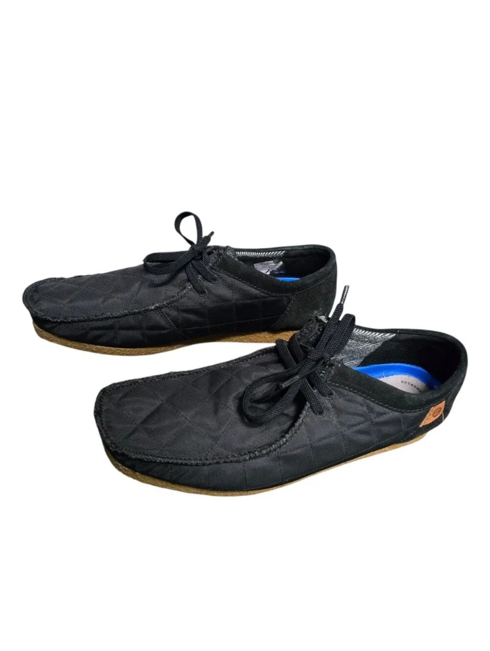 Clarks Men's Shacre II Step Shoes Black Quilted Upper Sz 11 Mens